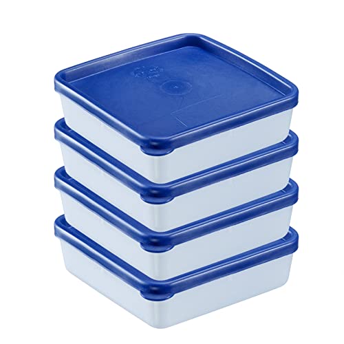 Westmark 4 Frischhalte-/Gefrierdosen, inkl. Deckel, Füllvolumen: je 0,25 l, stapelbar, Kunststoff, Trio, Farbe: Transparent/Blau, 25042270 Westmark 4 Frischhalte-/Gefrierdosen, inkl. Deckel, Füllvolumen: je 0,25 l, stapelbar, Kunststoff, Trio, Farbe: Transparent/Blau, 25042270 von Westmark