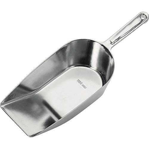 Westmark Back-/Abwiege-/Abfüllschaufel, Füllvolumen: 1100 ml (ca. 1000 g Mehl), Aluminium, Hygia, Silber, 91812291 von Westmark