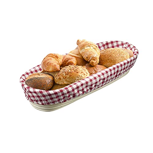 Westmark Bezug für Gärkörbchen, Für ovale Körbchen, 39,5 x 15,5 cm, Baumwolle, Kariert, 3201226K Westmark Bezug für Gärkörbchen, Für ovale Körbchen, 39,5 x 15,5 cm, Baumwolle, Kariert, 3201226K von Westmark