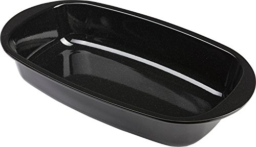 Westmark Brotbackform - hochwertige Emaille Backform für Brot wie vom Bäcker - 32 cm - für gleichmäßiges Bräunen - 100% kratzfest (schwarz) von Westmark