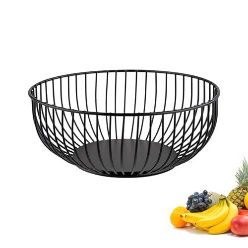 Westmark Drahtkorb Lumos Klein – Stilvolle Obstschale & Brotkorb – Dekorativer Metallkorb für Obst, Gemüse, Brot & Brötchen – Schwarz, 20 cm Westmark Drahtkorb Lumos Klein – Stilvolle Obstschale & Brotkorb – Dekorativer Metallkorb für Obst, Gemüse, Brot & Brötchen – Schwarz, 20 cm von Westmark