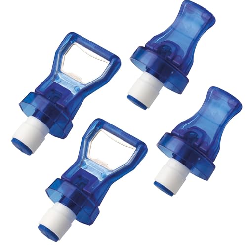 Westmark Flaschenverschluss Set 4-teilig – Flaschenverschlüsse mit Hebel zum Wiederverschließen geöffneter Kronkorkenflaschen, inkl. Silikondichtung und Kapselheber – Blau 444422E3 Westmark Flaschenverschluss Set 4-teilig – Flaschenverschlüsse mit Hebel zum Wiederverschließen geöffneter Kronkorkenflaschen, inkl. Silikondichtung und Kapselheber – Blau 444422E3 von Westmark