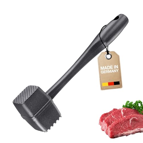 Westmark Fleischklopfer Robusto-Spezial Black Edition – Doppelseitiger Schnitzelklopfer – Fleischhammer für Schnitzel & Steak – Anthrazit von Westmark