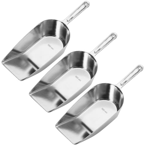 Westmark Haushaltsschaufeln Hygia – 3 praktische Schaufeln zum sauberen Dosieren von trockenen Zutaten wie Zucker und Gewürzen oder Tierfutter und Süßigkeiten – 1100 ml von Westmark