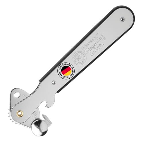 Westmark Hebeldosenöffner "Columbus" – Schmaler Dosenöffner mit Kapselheber ideal zum Öffnen von Konservendosen und Flaschen – Silber, 1025227N von Westmark