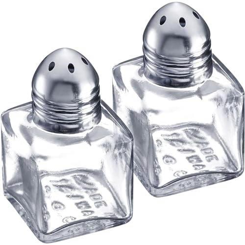 Westmark Mini-Universalstreuer-Set, 2-tlg., Fassungsvermögen: je 15 ml, Glas/Rostfreier Edelstahl, Transparent/Silber, 63072270 von Westmark