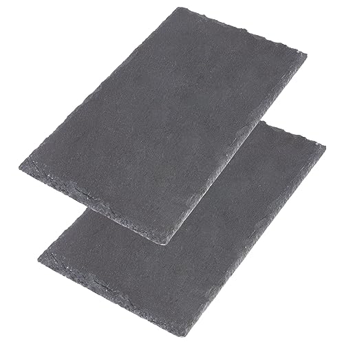 Westmark Naturschiefer-/Servierplatten, 2 Stück, Rechteckig, Fläche: je 30 x 15 cm, Schiefer, Tapas + Friends, 694122E3 von Westmark