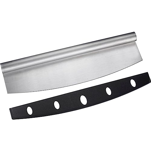 Westmark Pizza-Schneid-/Wiegemesser Easy, 35 cm, inkl. Klingenschutz, extra scharfe Klinge, Edelstahl/Kunststoff, Silber/Schwarz, 13252260 von Westmark