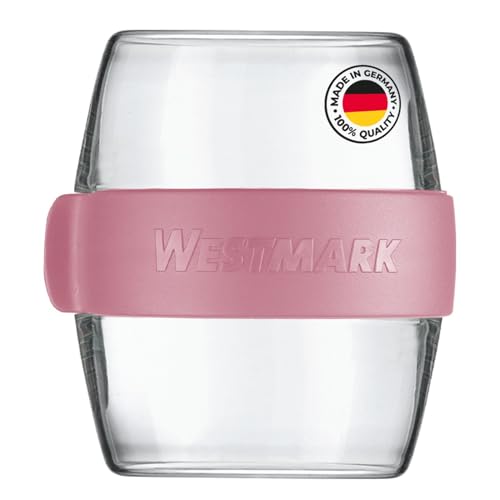 Westmark Pocketbox -Maxi-, praktische Meal-Prep-Dose to go, ideal für Joghurt, Obst, Gemüse, Snacks, 700 ml (2 x 350 ml), BPA-frei, Rosa von Westmark