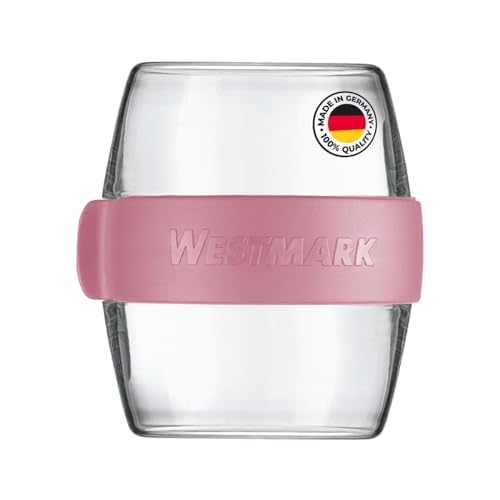 Westmark Pocketbox -Mini-, praktische Meal-Prep-Dose to go, ideal für Joghurt, Obst, Gemüse, Snacks, 400 ml (2 x 200 ml), BPA-frei, Rosa von Westmark