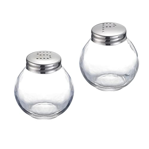 Westmark Salz- und Pfefferstreuer-Set, 2-tlg., Fassungsvermögen: je 50 ml, Glas/Rostfreier Edelstahl, Roma, Silber/Transparent, 65462270 von Westmark