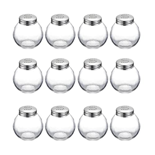 Westmark Salzstreuer, 12 Stück, Fassungsvermögen: je 50 ml, Glas/Edelstahl, Roma, Silber/Transparent, 654722E2 von Westmark