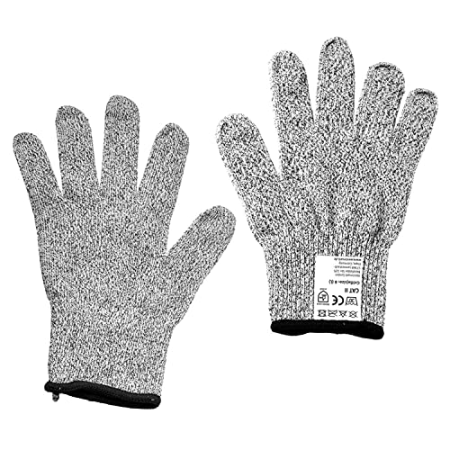 Westmark Schnittschutz-Handschuhe, 2 Stück, Größe 8 (L), Waschbar bei 30 °C, Kunststoff/Polyester, Anthrazit, 10772270 von Westmark