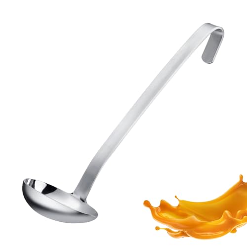 Westmark Soßenlöffel Pro – Praktische Edelstahl Soßenkelle – Suppenkelle mit Ausgießer & Aufhängehaken – Servierlöffel – Silber, 27 cm Westmark Soßenlöffel Pro – Praktische Edelstahl Soßenkelle – Suppenkelle mit Ausgießer & Aufhängehaken – Servierlöffel – Silber, 27 cm von Westmark