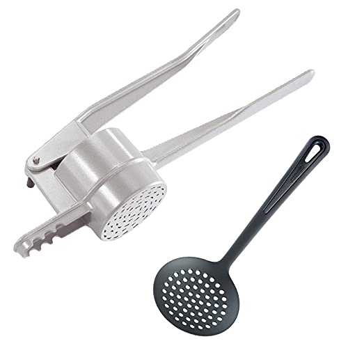 Westmark Spätzle-Set, 2tlg., 1 Spätzle-/Kartoffelpresse mit traditioneller Lochung, Spätzlechef + 1 Schöpflöffel, Gentle, Aluminiumdruckguss/PA, Silber/Schwarz, 612022E8 Westmark Spätzle-Set, 2tlg., 1 Spätzle-/Kartoffelpresse mit traditioneller Lochung, Spätzlechef + 1 Schöpflöffel, Gentle, Aluminiumdruckguss/PA, Silber/Schwarz, 612022E8 von Westmark