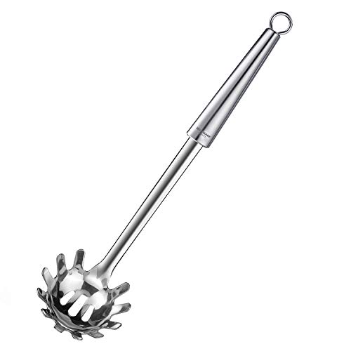 Westmark Spaghettilöffel/Pasta-Schöpflöffel, Länge: 32,5 cm, Rostfreier Edelstahl, Glory, Silber, 18552270 von Westmark