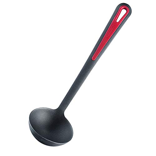 Westmark Suppenkelle/Schöpflöffel, Länge: 31,5 cm, Gallant, Schwarz/Rot, 29562270 von Westmark