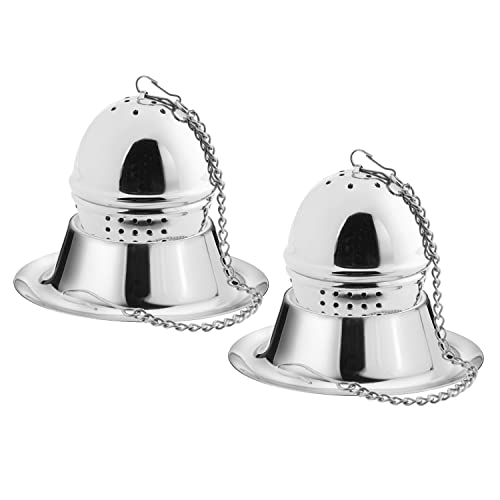 Westmark Tee-Set: 2 Tee-Eier, oval, ø 4 cm + 2 Abtropfschalen, Teatime, Rostfreier Edelstahl, Silber, 153622E7 von Westmark