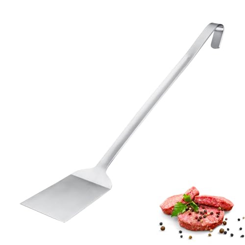 Westmark Wender Pro – Edelstahl Pfannenwender mit Aufhängehaken – Perfekt für Pfanne, BBQ & Profiküche – Praktische Pfannenschaufel – Silber, 45cm von Westmark