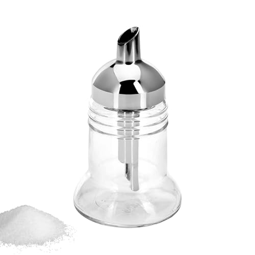 Westmark Zuckerdosierer, Fassungsvermögen: 150 ml, Glas/Kunststoff, verchromt, Paris-Chrome, Transparent/Silber, 634322E1 von Westmark