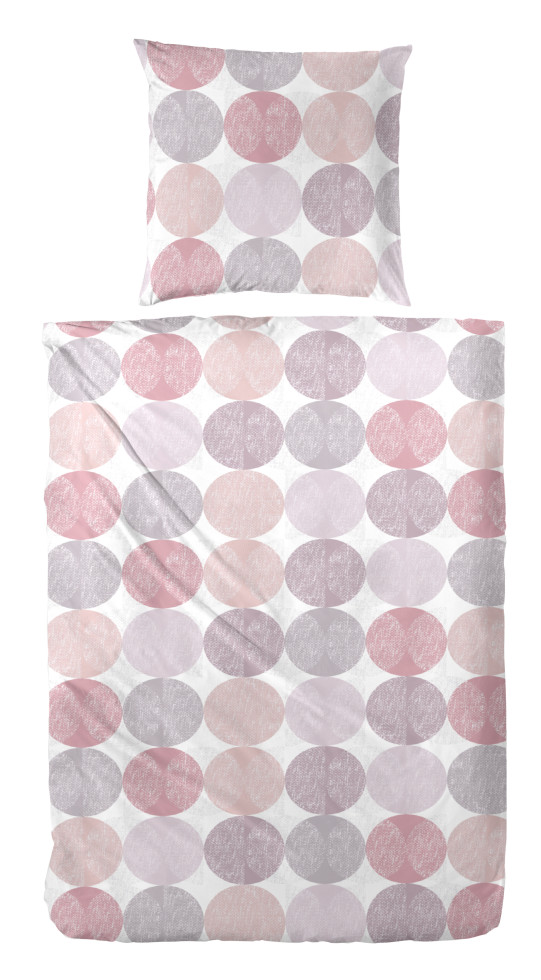 Westminster Bettwäsche Mikrofaser Kreise rosa rot 135 x 200 cm Westminster Bettwäsche Mikrofaser Kreise rosa rot 135 x 200 cm von Westminster Heimtextil
