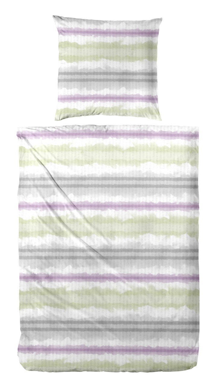 Westminster Bettwäsche Mikrofaser gestreift lila grün 135 x 200 cm Westminster Bettwäsche Mikrofaser gestreift lila grün 135 x 200 cm von Westminster Heimtextil