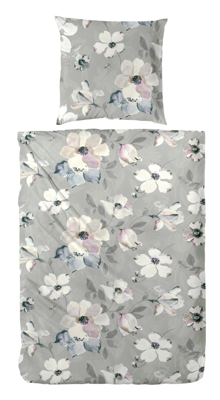 Westminster Satin Bettwäsche 135x200 Blüten Blumen flieder grau natur 242003-51 Westminster Satin Bettwäsche 135x200 Blüten Blumen flieder grau natur 242003-51 von Westminster