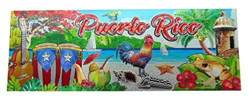 Puerto Rico Magnet Souvenir Retro Urlaub Memory Kühlschrank Island of Enchantment Dekor 12,7 cm lang von Westmon Works