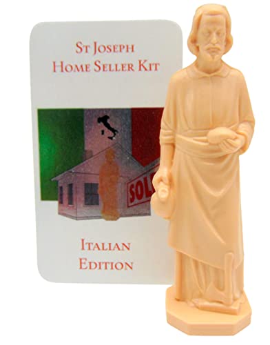 Westmon Works Saint Joseph Statue zum Verkauf von Häusern, italienische Ausgabe, mit Anleitung (evtl. nicht in deutscher Sprache) und Hausgebet von Westmon Works
