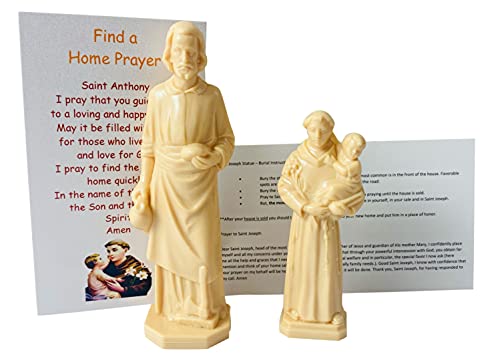 Westmon Works Saint Joseph and St Anthony Home Seller and Finder Kit Mini Statuen mit Gebetskarten Kauf eines Hauses von Westmon Works