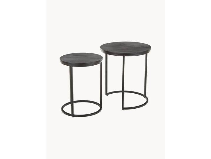 Beistelltische Andrew aus Mangoholz, 2er-Set von Westwing-Collection