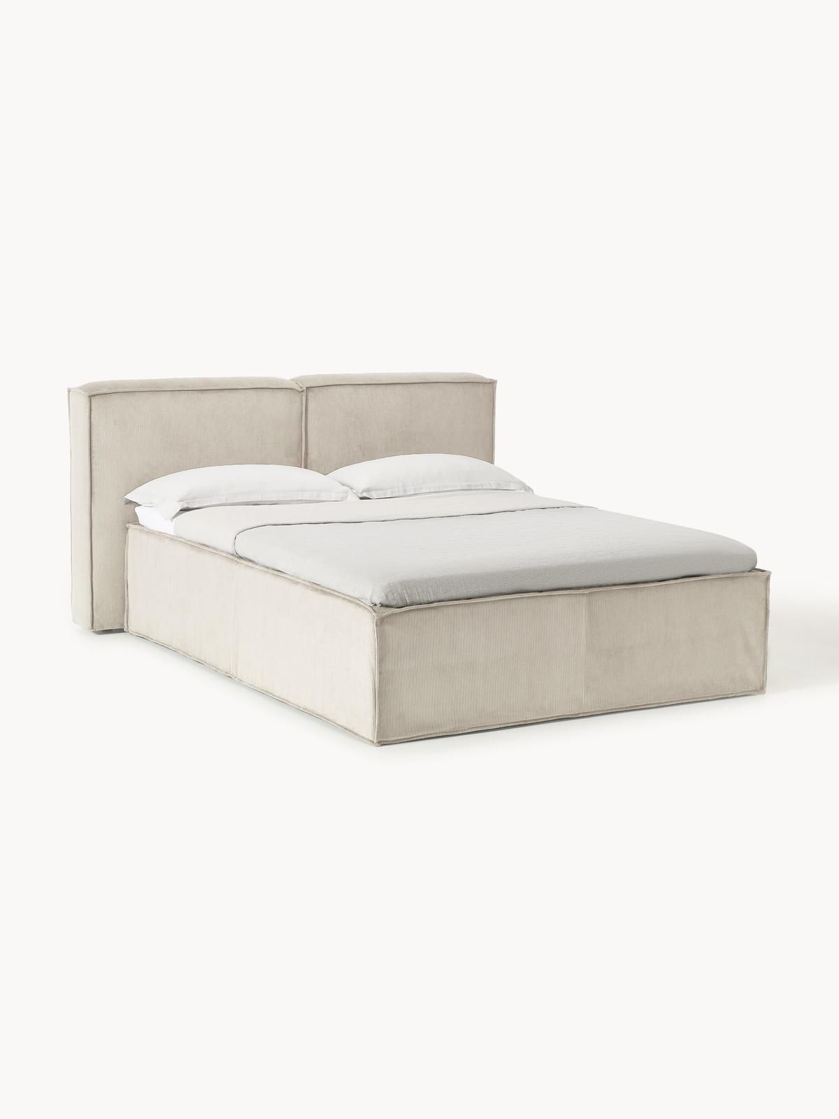 Cord-Boxspringbett Lennon von Westwing Collection