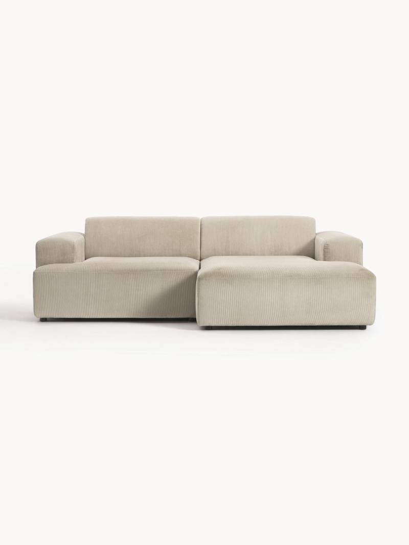 Cord-Ecksofa Melva (3-Sitzer) von Westwing Collection