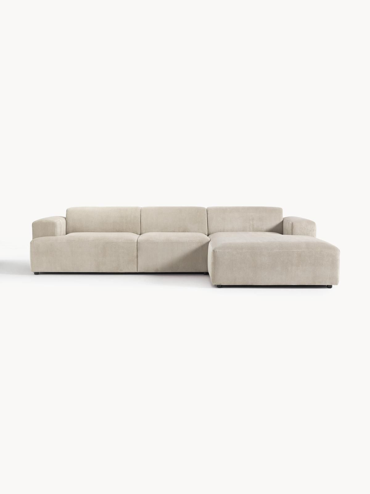 Cord-Ecksofa Melva (4-Sitzer) von Westwing Collection