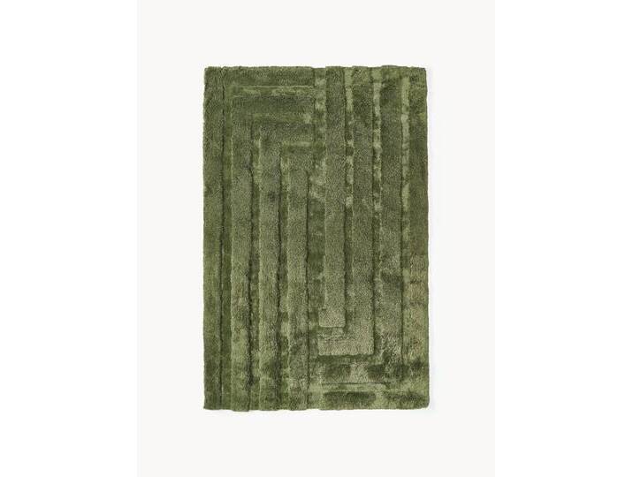 Flauschiger Hochflor-Teppich Genève mit erhabener Hoch-Tief-Struktur von Westwing-Collection