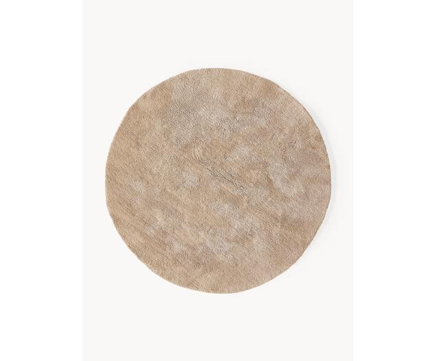 Flauschiger runder Hochflor-Teppich Leighton von Westwing Collection