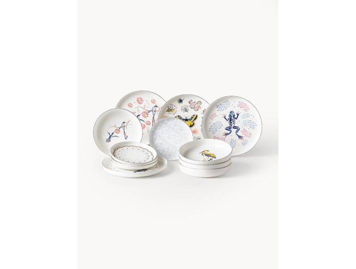 Geschirr-Set Flamboyant, 4 Personen, 12er-Set von Westwing-Collection