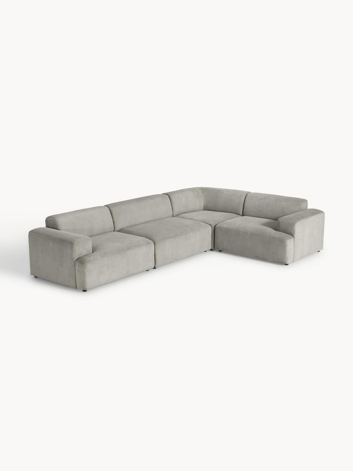 Großes Ecksofa Melva (4-Sitzer) aus Cord von Westwing Collection