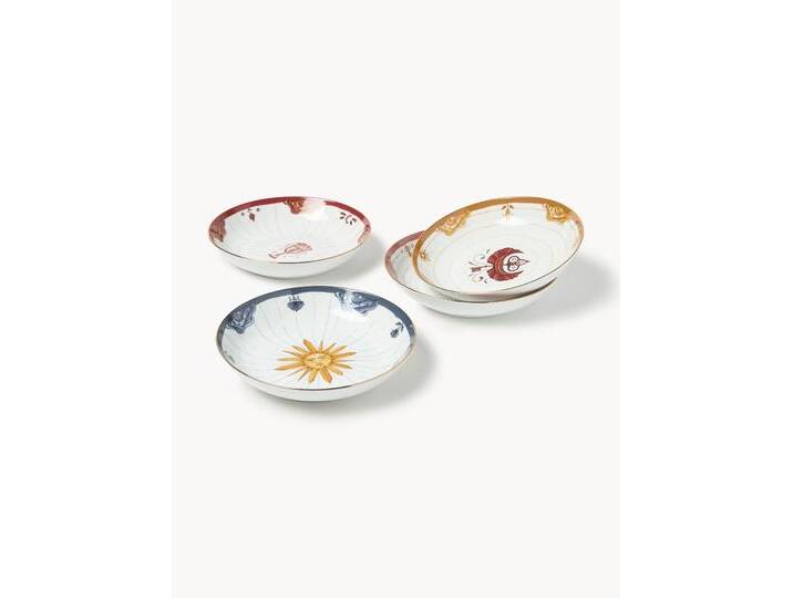 Handbemalter Pastateller Mystic, 4er-Set von Westwing-Collection