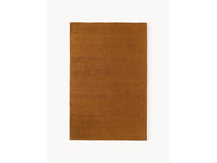 Handgefertigter Wolltepich Alexia mit geometrischem Muster von Westwing-Collection