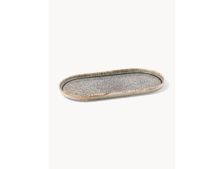 Handgemachte Servierplatte Danza mit reaktiver Glasur von Westwing-Collection