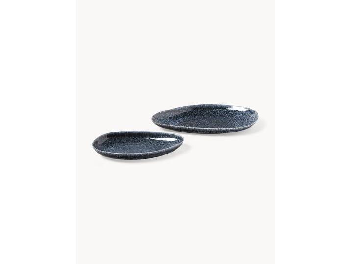 Handgemachte Servierplatten Macey in organischer Form, 2er-Set von Westwing-Collection