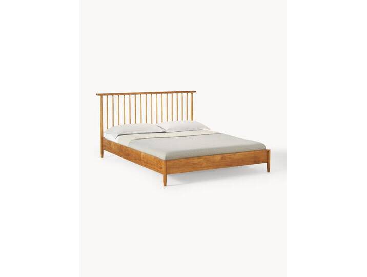 Holzbett Windsor mit Kopfteil aus Kiefernholz Holzbett Windsor mit Kopfteil aus Kiefernholz von Westwing-Collection