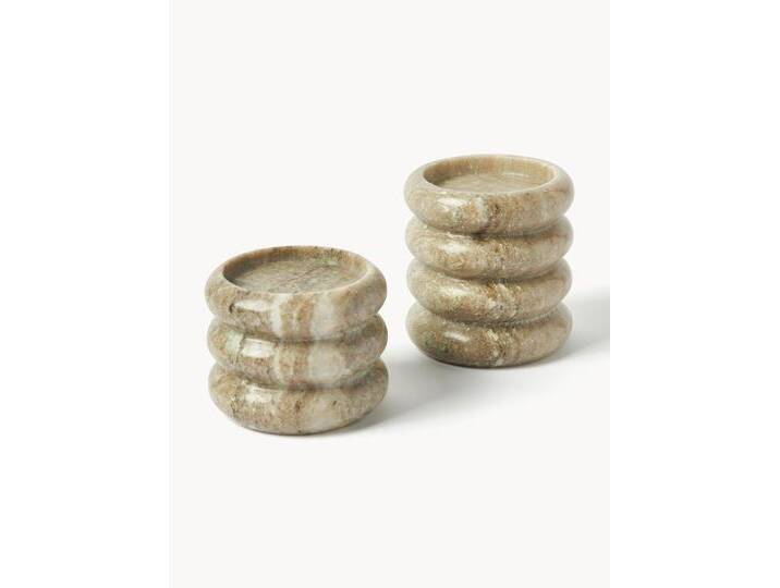 Kerzenhalter Orta aus Marmor, 2er-Set von Westwing-Collection