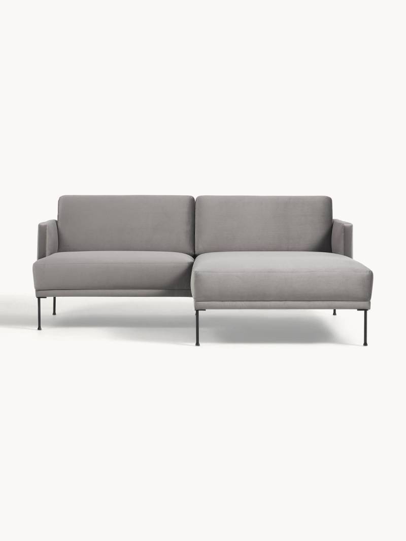 Kleines Samt-Ecksofa Fluente von Westwing Collection