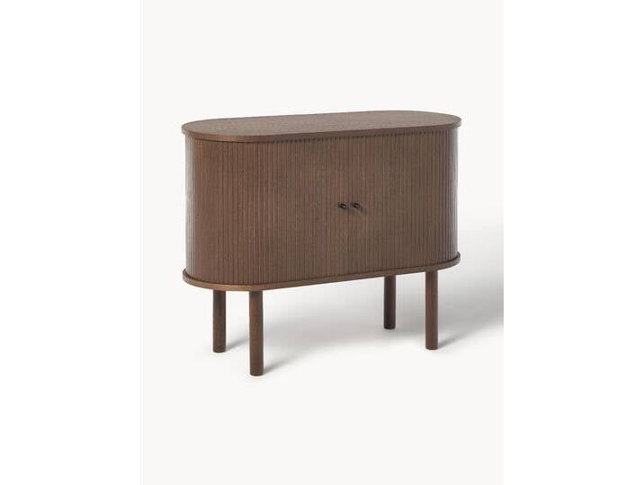 Kleines Sideboard Calary mit geriffelter Front von Westwing-Collection