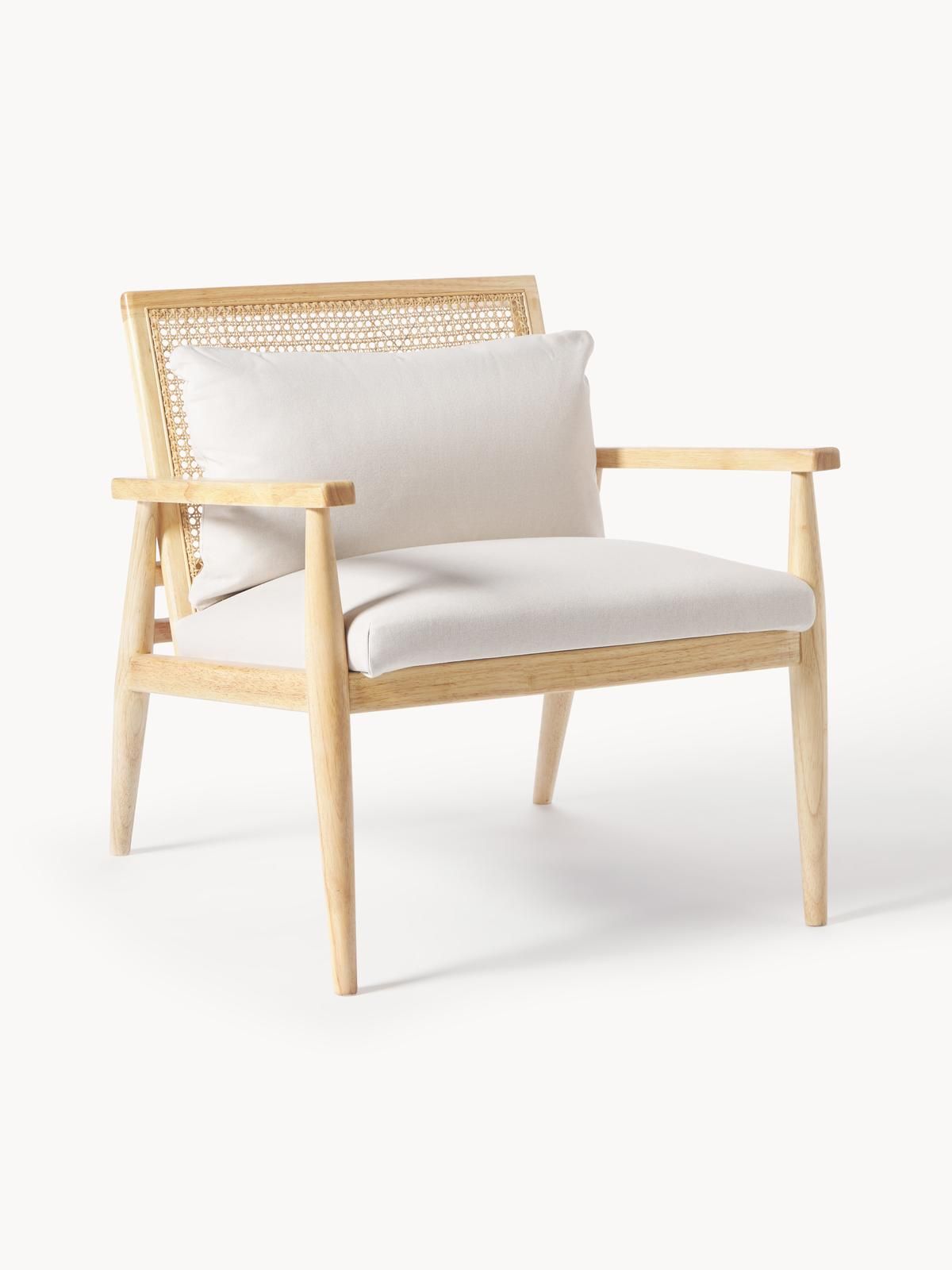 Loungesessel Manuell aus Gummibaumholz von Westwing Collection