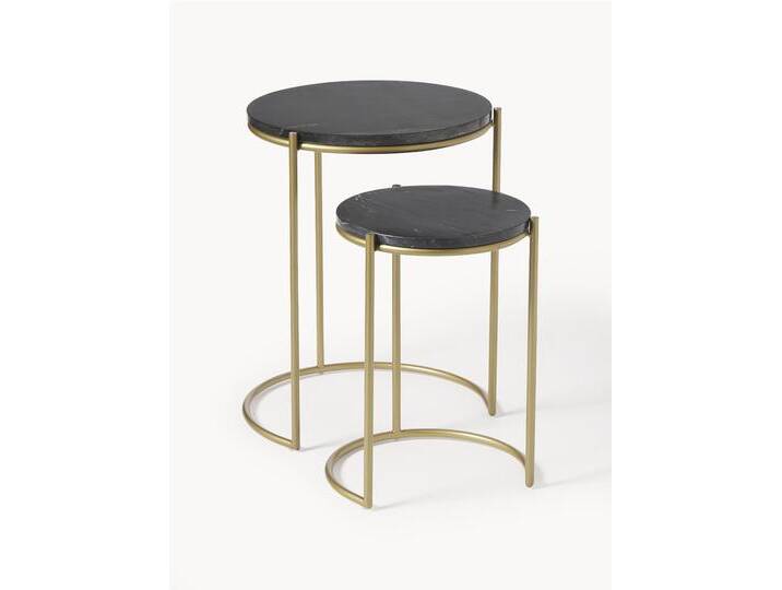 Marmor-Beistelltische Ella, 2er-Set Marmor-Beistelltische Ella, 2er-Set von Westwing-Collection