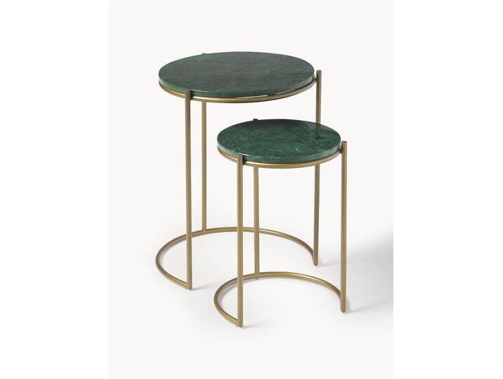 Marmor-Beistelltische Ella, 2er-Set von Westwing-Collection