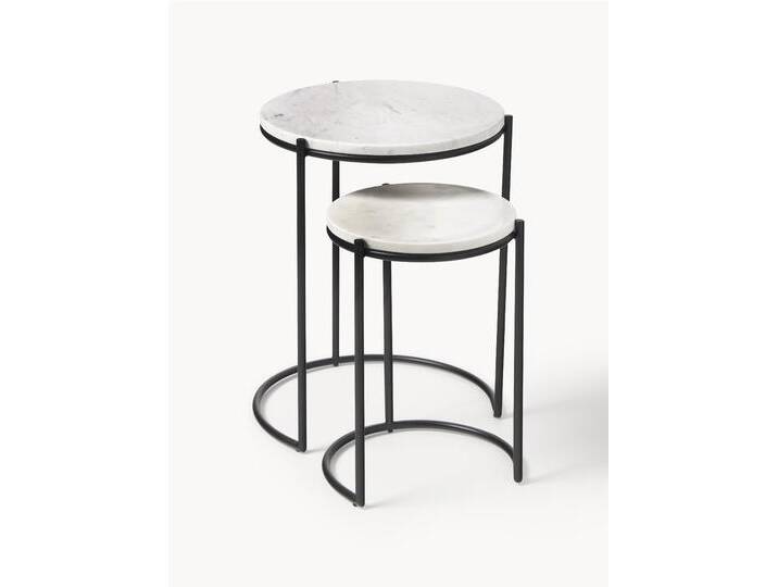 Marmor-Beistelltische Ella, 2er-Set Marmor-Beistelltische Ella, 2er-Set von Westwing-Collection